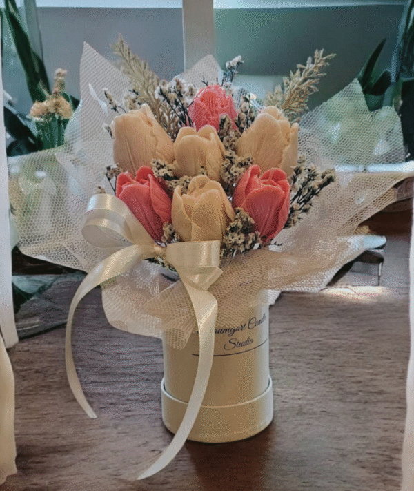 Candle Flower Box Mini Tulipany - obrazek 4
