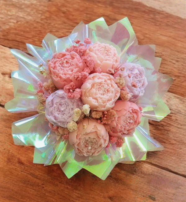 Candle Flower Box Mini Piwonie - obrazek 4