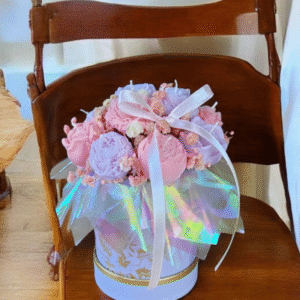 Candle Flower Box Mini Piwonie