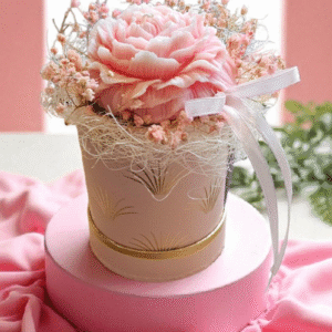 Candle Flower Box Mini Piwonia