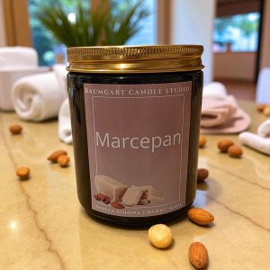 marcepan Baumgart candle studio świeca w szkle